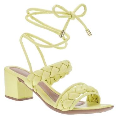 Imagem de Sandália Feminina Trançada de Amarrar Com Salto Bloco - Kokota Mania, 