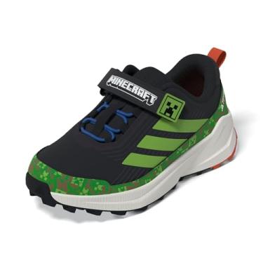 Imagem de adidas Tênis de caminhada unissex infantil Terrex Trailmaker 2 Cf Mcft K (criança pequena), Carbono/limão semi lúcido/laranja semi impacto, 12 Little Kid