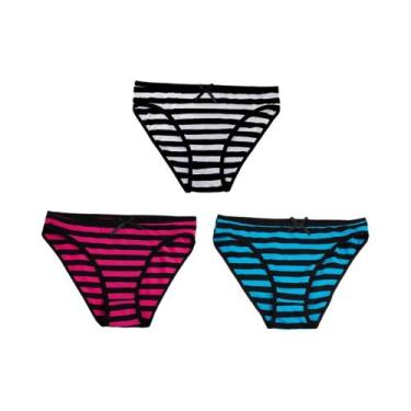 Imagem de Conjunto De Calcinhas De Renda Sexy Para Mulheres, Estampa Listrada, L