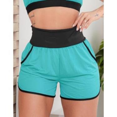 Imagem de Short Feminino em Tecido Furadinho com Bolsos sem Forro - Fitmoda-Feminino