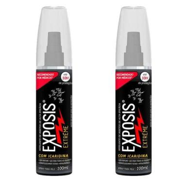 Imagem de Kit 2 Repelente Exposis Extreme Spray Sem Perfume 100ml