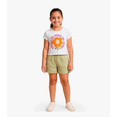 Imagem de Conjunto Infantil Blusa Com Shorts Rovi Kids Branco - Rovitex Kids, 4,