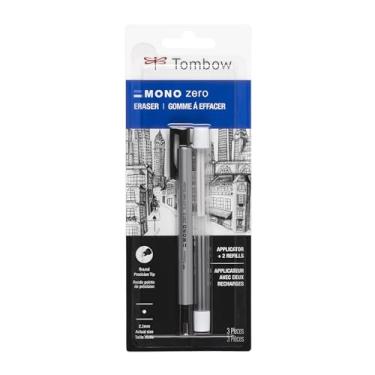 Imagem de Tombow 57315 MONO Zero Eraser and Refill Pacote econômico, redondo de 2,3 mm. Borracha estilo caneta com ponta de precisão com refil