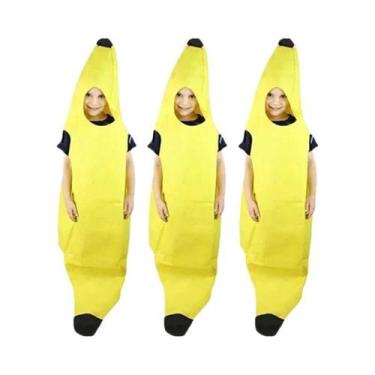 Imagem de Fantasia De Banana Para Crianças No Halloween, Traje De Fruta, Roupas 