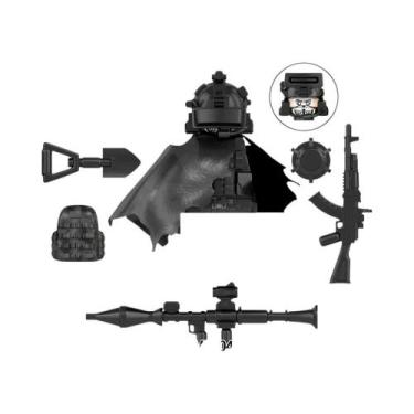 Imagem de Soldados Militares Com Armas Pesadas E Acessórios, Blocos De Montar, F