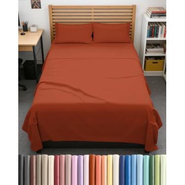Imagem de Jogo de cama casal GG – 4 peças extra longo estendido casal GG – Macio, respirável e refrescante – Cabe em colchões de 20,3 a 40,6 cm com bolsos profundos – 137,2 cm x 203,2 cm – Fácil ajuste