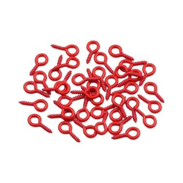 Imagem de Olhos De Parafuso Coloridos Em Liga De Zinco 100pçs 4x8/5x10mm Mini Il