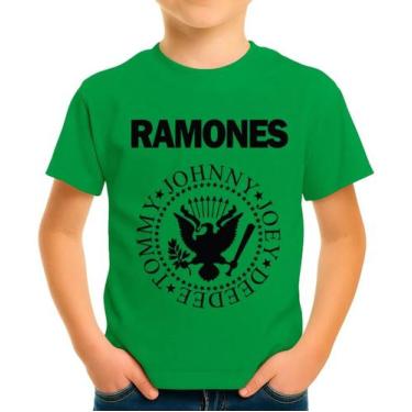 Imagem de Camiseta Camisa Infantil Juvenil Banda de Rock Ramoness MD6 - Casetal,