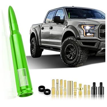 Imagem de Antena de bala de carro, acessórios de decoração externa de caminhão, antena de substituição de veículo de carro compatível com Ford F150 RAM 1500 GMC acessórios de caminhonete resistente (nova