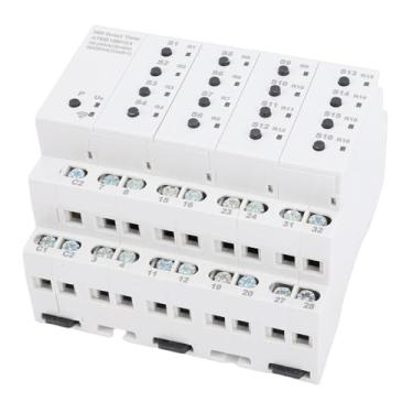 Imagem de Fafeicy Interruptor Inteligente WiFi 16A Interruptor Temporizador Inteligente de 16 Canais Com Interruptores Externos APP Controle de Voz