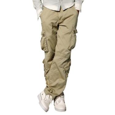 Imagem de Calças Cargo Masculinas Match Wild British Khaki 27