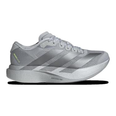 Imagem de Adidas Tênis de corrida infantil unissex Adizero Evo Sl, Prata metálica/ferro metálico/cinza, 19