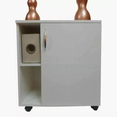 Imagem de Gabinete Banheiro Pia Coluna Luxo Com 1 Porta Soft Gb - Ecoplanejados