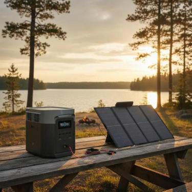 Imagem de Gerador Delta 2 Max + Painel 220w - Ecoflow, 110V