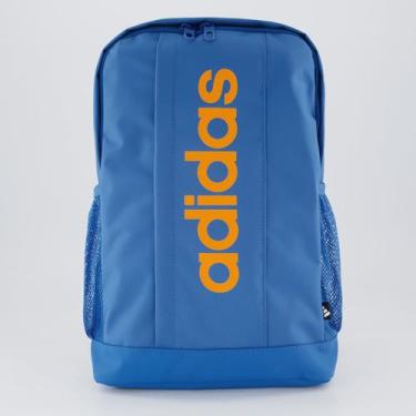 Imagem de Mochila Adidas Linear Juvenil Azul e Laranja, Único