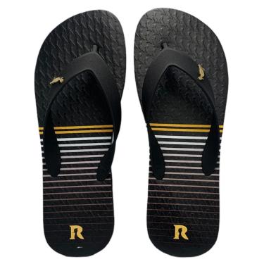 Imagem de Chinelo Reserva Go Masculino Preto Amarelo RSV Listra Summer-Masculino