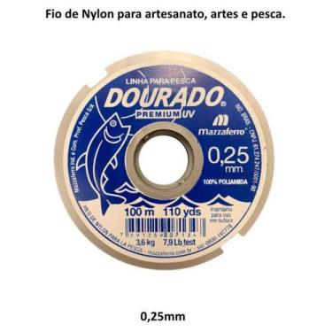 Imagem de Fio de Nylon 0,25mm x 100m / Linha de Pesca Premium Mazzaferro