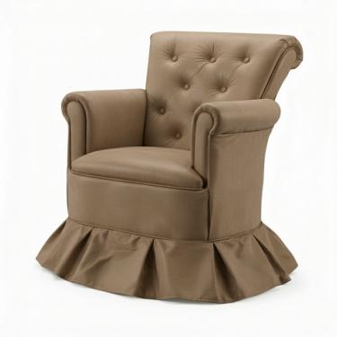 Imagem de Poltrona Amamentação Aconchego Confortável Descanso Quarto Bebê Suede Cor:suede Cappuccino