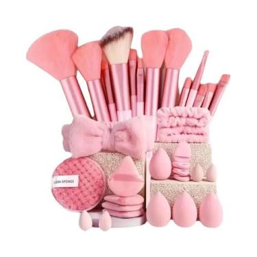 Imagem de Conjunto De Pincéis De Maquiagem Macios Para Pele Mista 13/33 Peças Ki