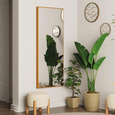 Imagem de Espelho Decorativo Retangular 150x61cm Ananda CabeCasa MadeiraOriginal