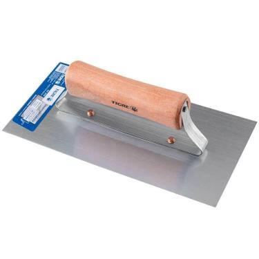 Imagem de Desempenadeira de Aço Lisa 25,7cm 2111-2117 62117000 Pincéis Tigre Desempenadeira de Aço Lisa 21