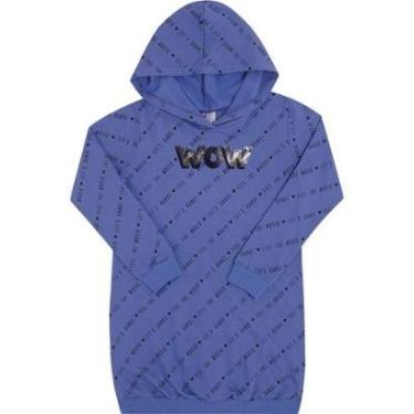 Imagem de Vestido Manga Longa Infantil Moletinho Pulla Bulla Ref 47419-Feminino