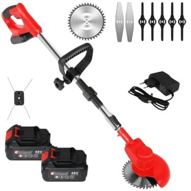 Imagem de Aparador Cortador De Grama Elétrico Á Bateria 48v Roçadeira