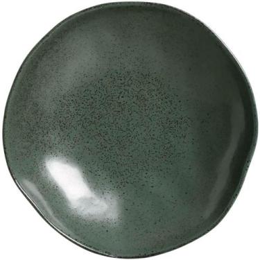 Imagem de Jogo 12 Pratos Fundos 21cm Cerâmica 600ml Verde Orgânico Ara - Porto B