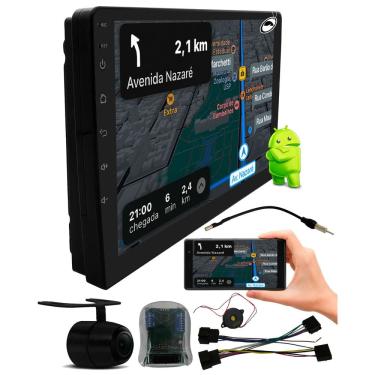 Imagem de Multimídia 2 Din 9 Polegadas Android Captiva 2008 à 2015 Comando Volante + Câmera de Ré