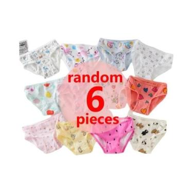 Imagem de Calcinhas De Algodão Para Meninas Com Estampa De Desenhos Animados E R