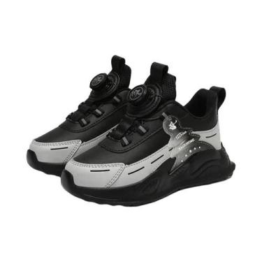 Imagem de Tênis De Corrida Impermeáveis Para Meninos Em Couro Antiderrapante Par