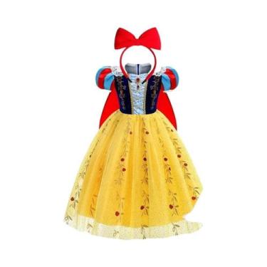 Imagem de Vestido De Halloween Para Meninas, Vestido De Branca De Neve Luxuoso C