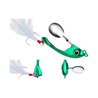 Imagem de Isca Spinner Long Cast Em Liga De Zinco Com Brilho Intenso E Gancho Vi