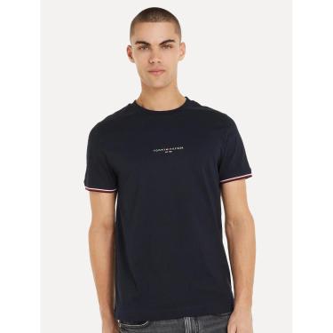 Imagem de Camiseta Tommy Hilfiger Masculina Slim Fit Logo Tipped Azul Marinho-Masculino