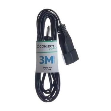 Imagem de Extensão 1 Tomada 3 Metros 20A Bipolar Preto Connect Hard Fiolux - 000