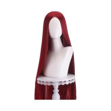 Imagem de Peruca Cosplay Lisa De 40 Polegadas, 24 Estilos, Loiro, Rosa, Vermelho