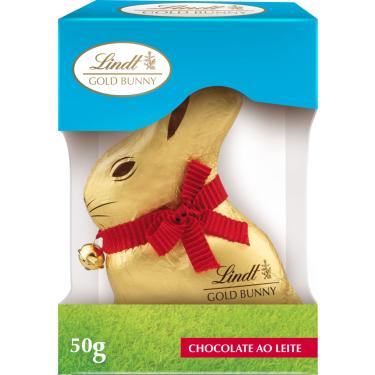 Imagem de Coelho de Chocolate ao Leite Lindt Gold Bunny 50g