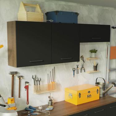 Imagem de Kit com 2 Armários Aéreos Multiuso 3 Portas Agata Madesa