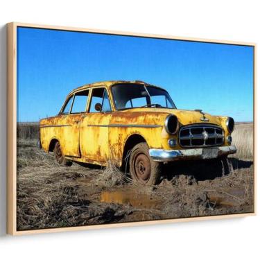 Imagem de Quadro decorativo Carro Antigo Esquecido no Campo - Art Canvas, 180 x 