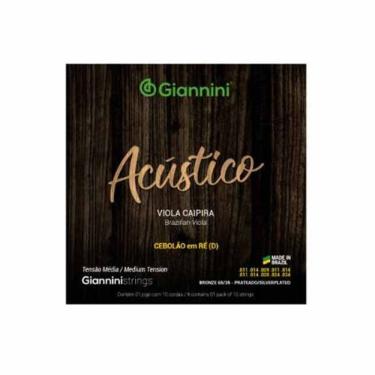 Imagem de Encordoamento Para Viola 10 Cordas Acústico Giannini (.011 - .034)