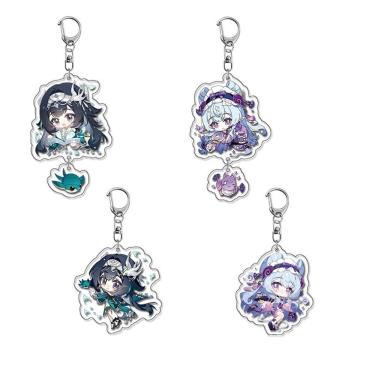 Imagem de Chaveiro acrílico Sonhando com a Lua Rui Xi e Lan Yan