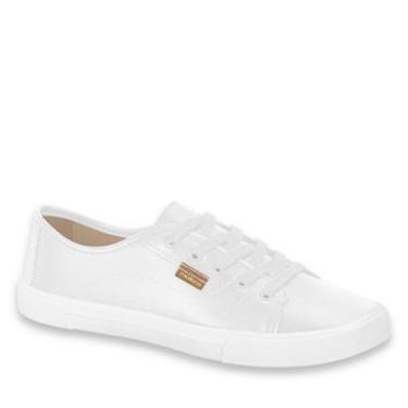 Imagem de Tênis Sapatênis Casual Feminino Confortável Moleca 5296.577 - Branco Napa - 39-Feminino