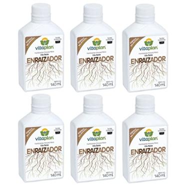 Imagem de Kit 6 Enraizador Adubo Fertilizante Liquido Concentrado 140ml = 840ml - Vitaplan