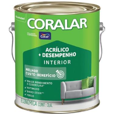 Imagem de Tinta Acrílica Coralar Interior Fosco 3,6 Litros - CORAL