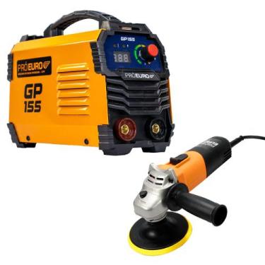 Imagem de KIT Máquina de Solda Inversora GP 155A 127V e Esmerilhadeira 720W 127V