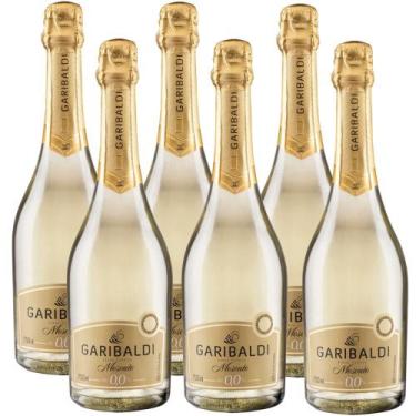 Imagem de Kit 6 Espumante Garibaldi Moscato Sem Álcool 750ml