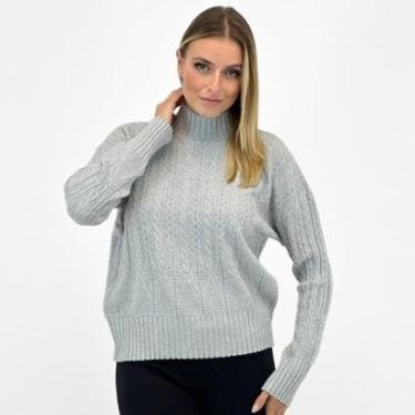 Imagem de Blusa Facinelli Tricot Gola Alta Texturizada Feminina-Feminino