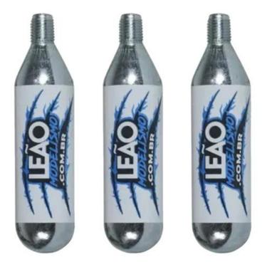 Imagem de Kit 3 Cilindros Co2 16g Bike Ciclismo Bomba Ar Speed Mtb-Unissex