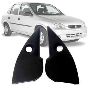 Imagem de Par Acabamento Interno Retrovisor Corsa Wind Sedan Wagon Pick-up 94 95