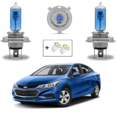 Imagem de Kit Lâmpadas Halógena Super Branca H4 Farol Alto e Baixo Cruze 2011 20